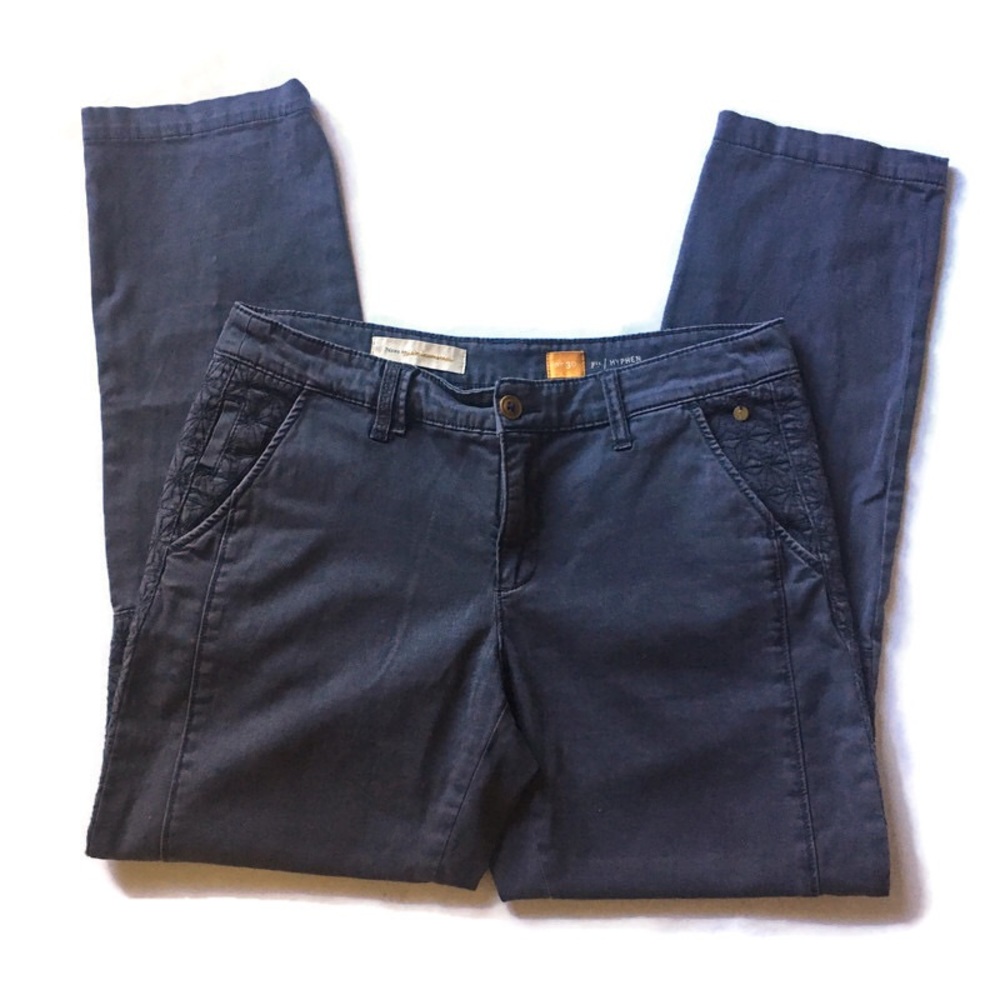 Anthro Pilcro Hyphen fit purple grayish pants